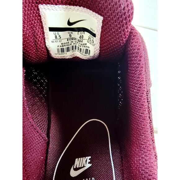 Nike Tanjun 812655-604 Red Running Shoes Sneakers Womens Size 8.5 - Picture 6 of 16